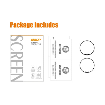 For Garmin Fenix 7X Pro 2pcs ENKAY 3D Full Coverage Soft PC Edge PMMA HD Screen Protector Film - Screen Protector by ENKAY | Online Shopping UK | buy2fix