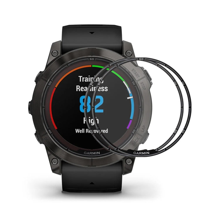 For Garmin Fenix 7S Pro 2pcs ENKAY 3D Full Coverage Soft PC Edge PMMA HD Screen Protector Film - Screen Protector by ENKAY | Online Shopping UK | buy2fix