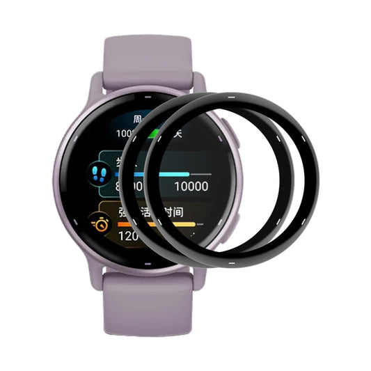 For Garmin Active 5 2pcs ENKAY 3D Full Coverage Soft PC Edge PMMA HD Screen Protector Film - Screen Protector by ENKAY | Online Shopping UK | buy2fix