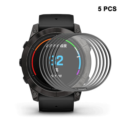 For Garmin epix Pro (Gen 2) 51mm 5pcs ENKAY 3D Full Coverage Soft PC Edge PMMA HD Screen Protector Film - Screen Protector by ENKAY | Online Shopping UK | buy2fix