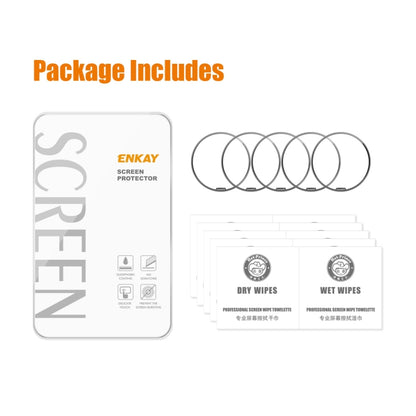 For Garmin epix Pro (Gen 2) 51mm 5pcs ENKAY 3D Full Coverage Soft PC Edge PMMA HD Screen Protector Film - Screen Protector by ENKAY | Online Shopping UK | buy2fix