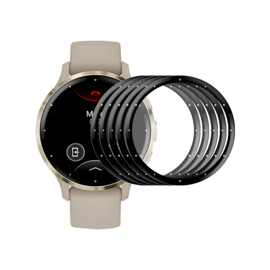For Garmin Venu 3S 5pcs ENKAY 3D Full Coverage Soft PC Edge PMMA HD Screen Protector Film