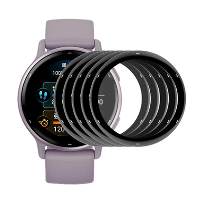 For Garmin Active 5 5pcs ENKAY 3D Full Coverage Soft PC Edge PMMA HD Screen Protector Film - Screen Protector by ENKAY | Online Shopping UK | buy2fix