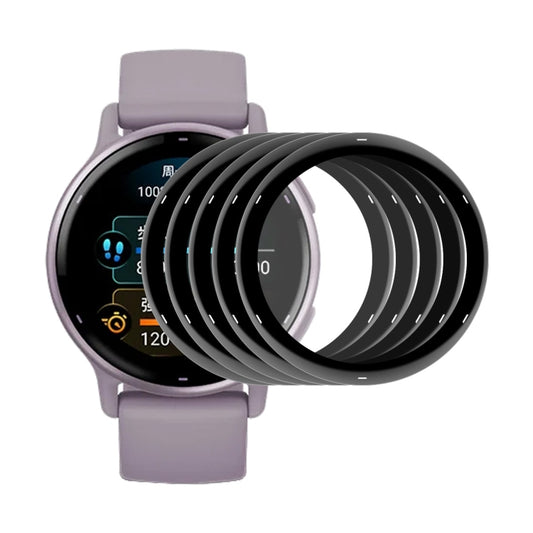For Garmin Active 5 5pcs ENKAY 3D Full Coverage Soft PC Edge PMMA HD Screen Protector Film - Screen Protector by ENKAY | Online Shopping UK | buy2fix