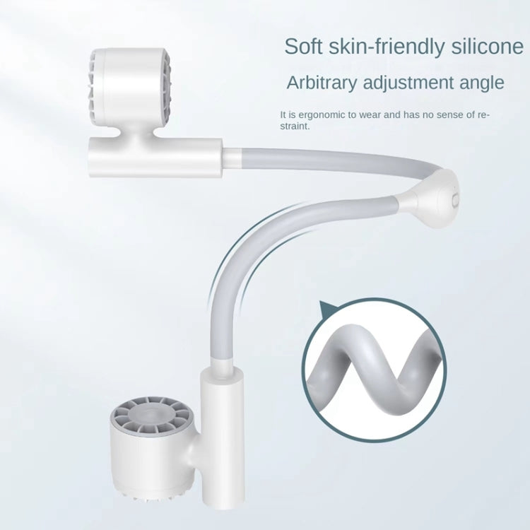 Long Life Twin-head Turbine Bladeless Neck Lazy Sports Fan(Black) by buy2fix