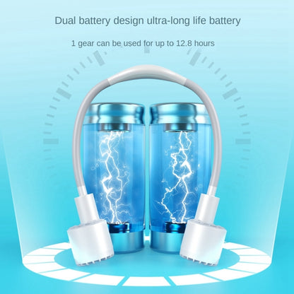 Long Life Twin-head Turbine Bladeless Neck Lazy Sports Fan(Black) by buy2fix