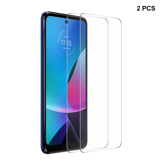 For Motorola Moto G Play 2023 2pcs ENKAY 0.26mm 9H 2.5D High Aluminum-silicon Tempered Glass Film