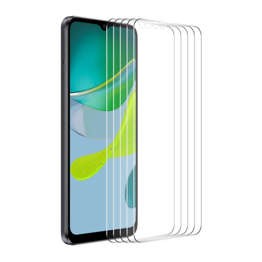 For Motorola Moto E13 5pcs ENKAY 0.26mm 9H 2.5D High Aluminum-silicon Tempered Glass Film
