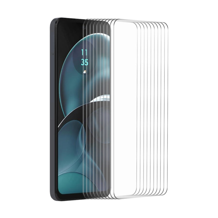 For Motorola Moto G14 / G54 10pcs ENKAY 0.26mm 9H 2.5D High Aluminum-silicon Tempered Glass Film by ENKAY
