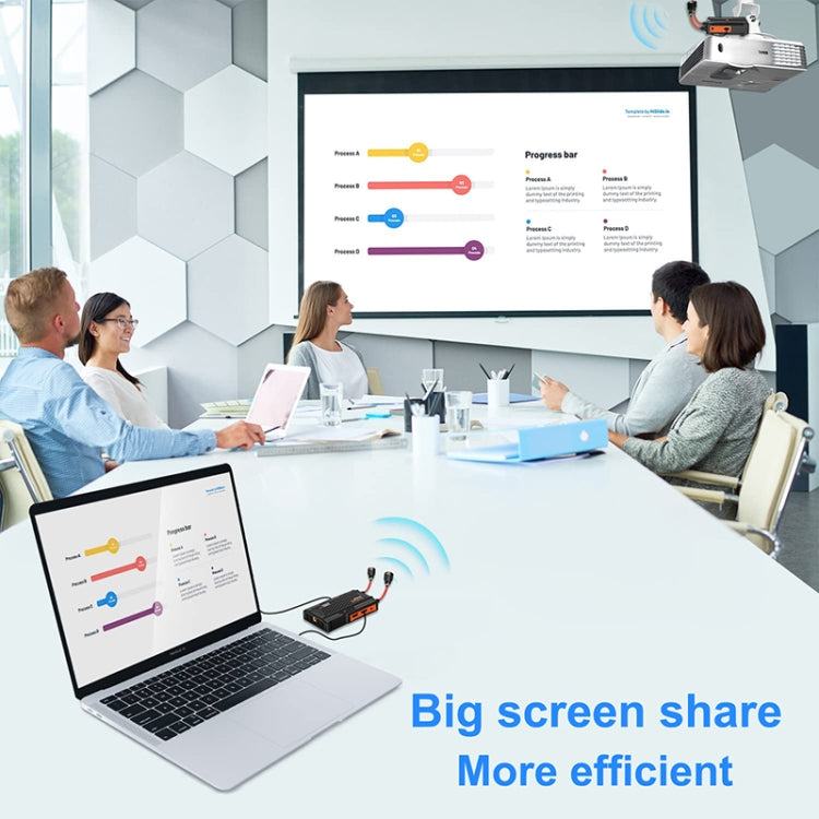 009 Pro 300m Wireless Screen Casting Video Transmitter Receiver Wireless Display Dongle Adapter(UK Plug) - Adapter by buy2fix | Online Shopping UK | buy2fix