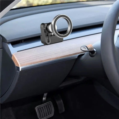 CZ-156 For Tesla Phone Holder Anti-Slip Shockproof Phone Bracket Magnetic Car Mount by buy2fix