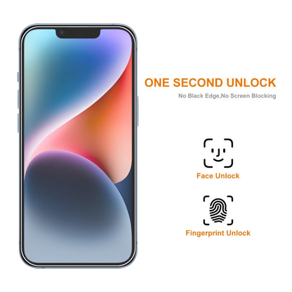 For iPhone 15 Plus 2pcs NKAY 0.26mm 9H 2.5D High Aluminum-silicon Tempered Glass Film by ENKAY