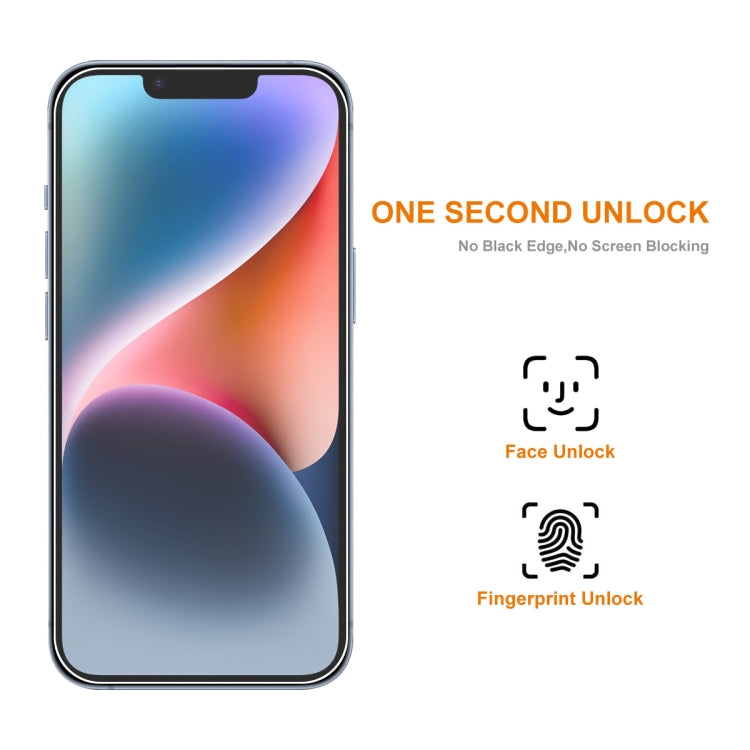 For iPhone 15 Plus 5pcs ENKAY 0.26mm 9H 2.5D High Aluminum-silicon Tempered Glass Film by ENKAY