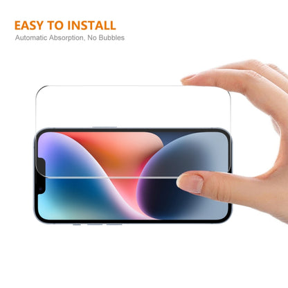 For iPhone 15 Plus 5pcs ENKAY 0.26mm 9H 2.5D High Aluminum-silicon Tempered Glass Film by ENKAY