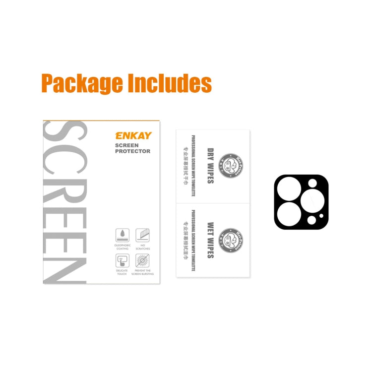 For iPhone 15 Pro / 15 Pro Max ENKAY Hat-Prince 9H Rear Camera Lens Tempered Glass Film - iPhone 15 Pro Max Tempered Glass by ENKAY | Online Shopping UK | buy2fix