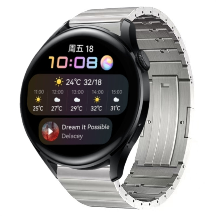 For Huawei Watch 3 Titanium Alloy Quick Release Watch Band(Silver) by buy2fix