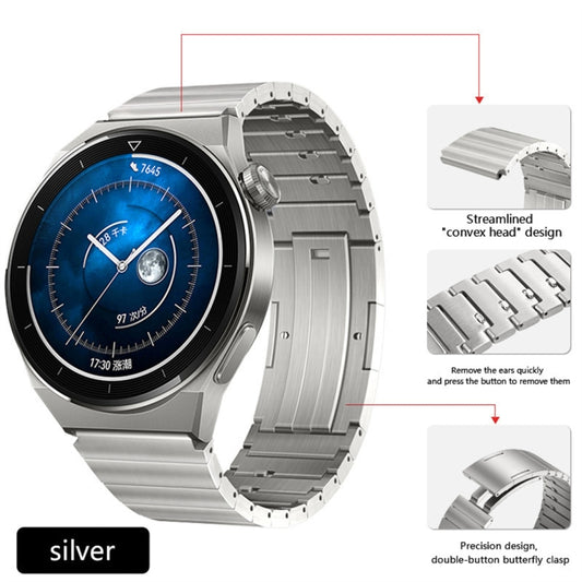 For Huawei Watch 3 Pro Titanium Alloy Quick Release Watch Band(Silver) by buy2fix