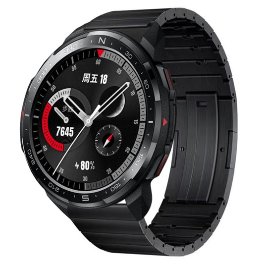 For Honor Watch GS Pro Titanium Alloy Quick Release Watch Band(Black) by buy2fix