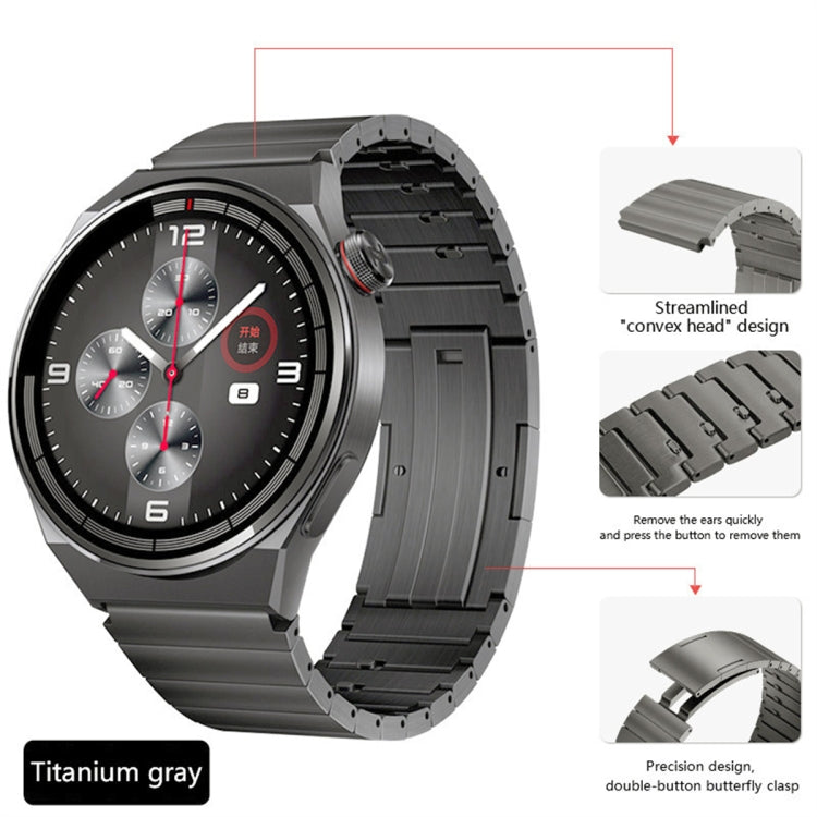For Honor Watch GS Pro Titanium Alloy Quick Release Watch Band(Gray) by buy2fix