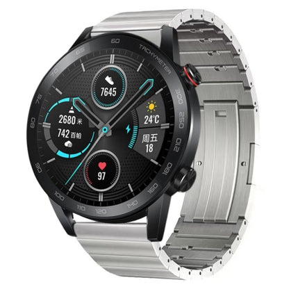 For Honor Magic Watch 2 46mm Titanium Alloy Quick Release Watch Band(Silver) by buy2fix