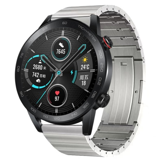 For Honor Magic Watch 2 46mm Titanium Alloy Quick Release Watch Band(Silver) by buy2fix