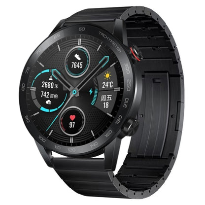 For Honor Magic Watch 2 46mm Titanium Alloy Quick Release Watch Band(Black) by buy2fix