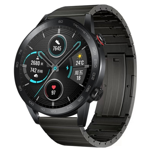 For Honor Magic Watch 2 46mm Titanium Alloy Quick Release Watch Band(Gray) by buy2fix