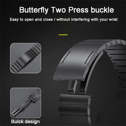 For Huawei Watch GT 2e Titanium Alloy Quick Release Watch Band(Black) by buy2fix
