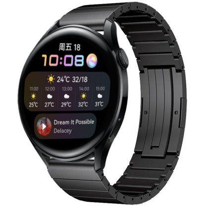 For Huawei Watch 3 One Bead Titanium Alloy Watch Band(Black) by buy2fix