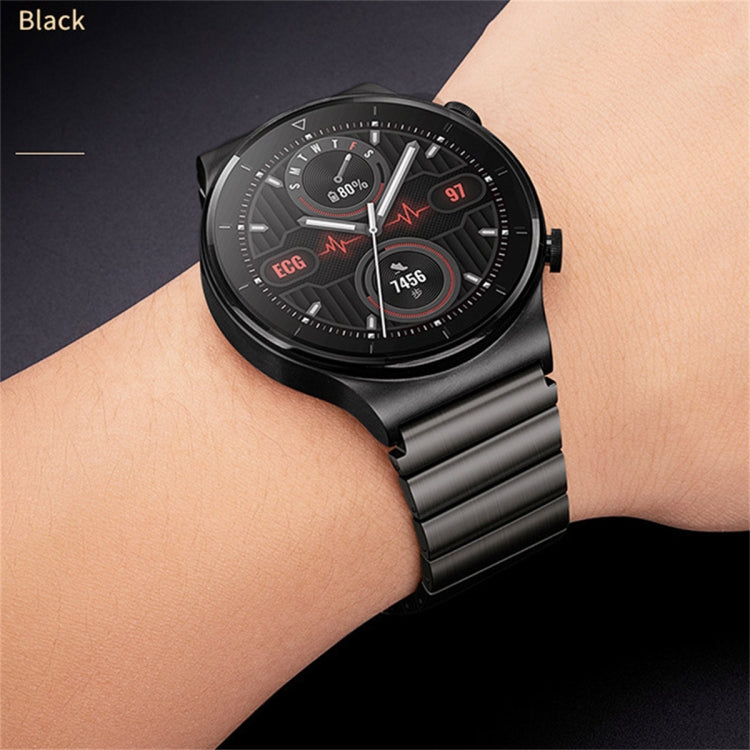 For Huawei Watch 3 One Bead Titanium Alloy Watch Band(Black) by buy2fix