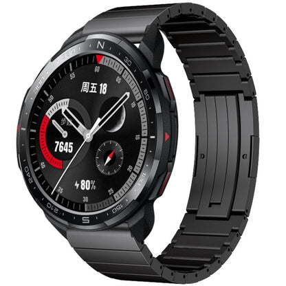 For Honor Watch GS Pro One Bead Titanium Alloy Watch Band(Black) by buy2fix