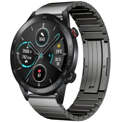 For Honor Magic Watch 2 46mm One Bead Titanium Alloy Watch Band(Gray) by buy2fix