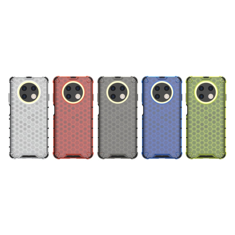 For Huawei Y91 Shockproof Honeycomb Phone Case(Blue) - Huawei Cases by buy2fix | Online Shopping UK | buy2fix