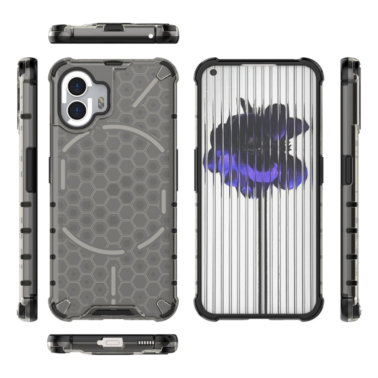 For Nothing Phone 2 Shockproof Honeycomb Phone Case(Black) by buy2fix