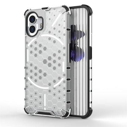 For Nothing Phone 2 Shockproof Honeycomb Phone Case(White) - Nothing Cases by buy2fix | Online Shopping UK | buy2fix