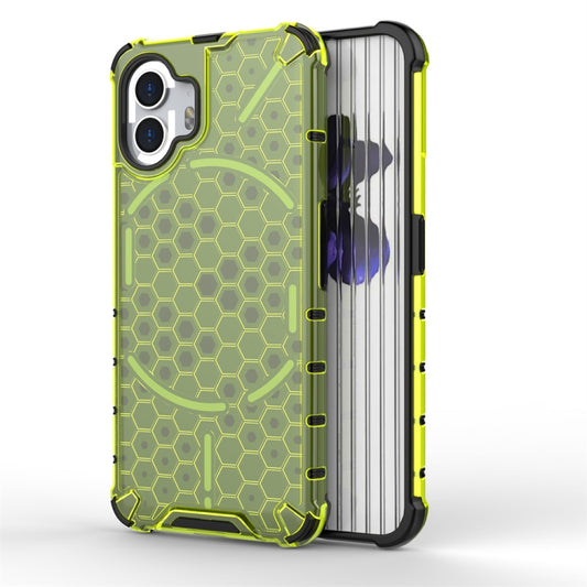 For Nothing Phone 2 Shockproof Honeycomb Phone Case(Green) - Nothing Cases by buy2fix | Online Shopping UK | buy2fix