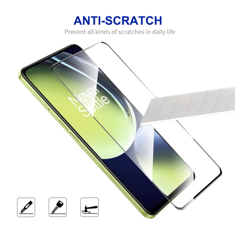 For OnePlus Nord CE 3 Lite 10pcs ENKAY Full Glue High Aluminum-silicon Tempered Glass Film by ENKAY