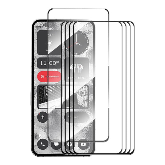 For Nothing Phone 2 5pcs ENKAY Full Glue High Aluminum-silicon Tempered Glass Film - Nothing Tempered Glass by ENKAY | Online Shopping UK | buy2fix