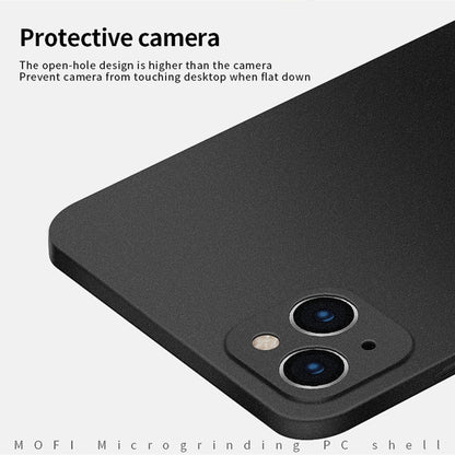 For iPhone 15 Plus  MOFI Fandun Series Frosted PC Ultra-thin All-inclusive Phone Case(Blue) - More iPhone Cases by MOFI | Online Shopping UK | buy2fix