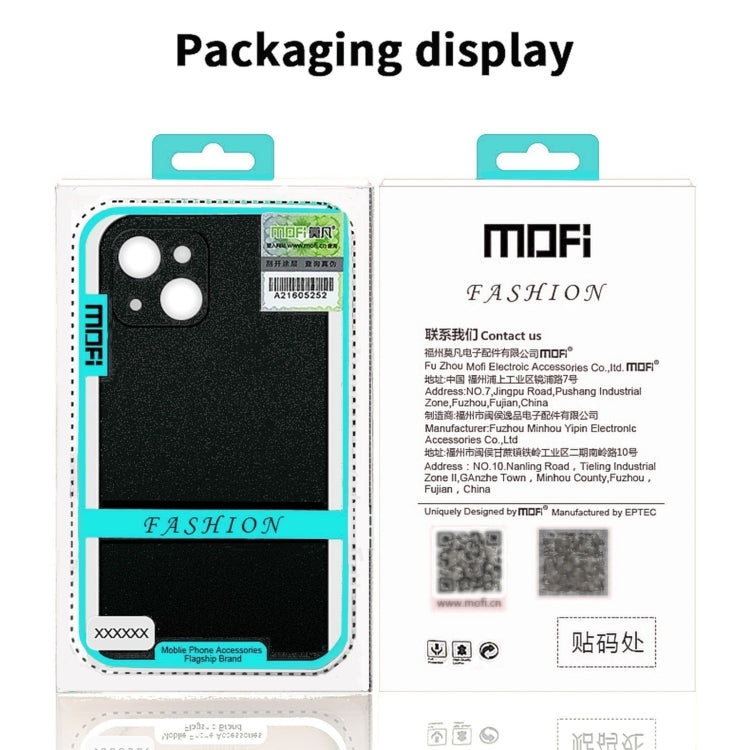 For iPhone 15 Plus  MOFI Fandun Series Frosted PC Ultra-thin All-inclusive Phone Case(Black) - More iPhone Cases by MOFI | Online Shopping UK | buy2fix