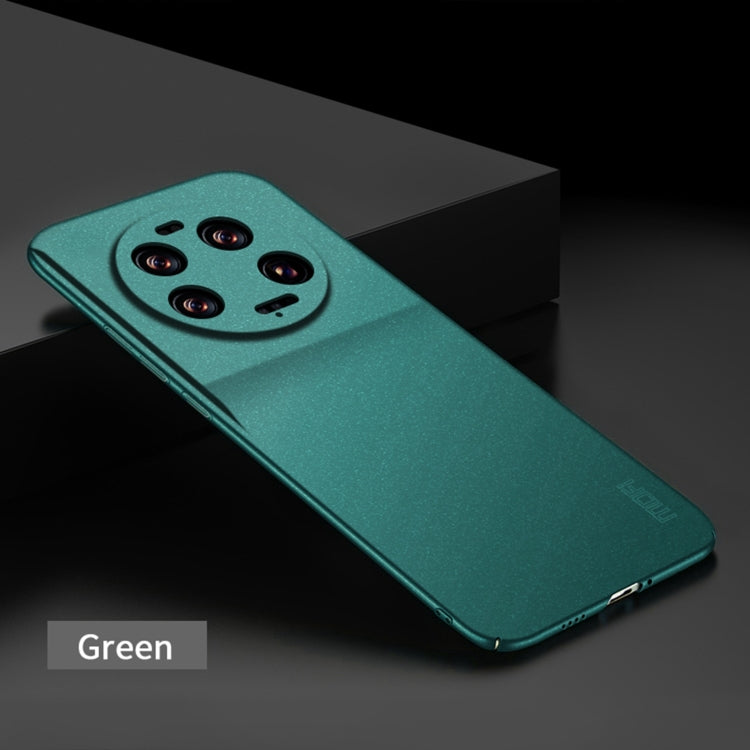 For Xiaomi 13 Ultra MOFI Fandun Series Frosted PC Ultra-thin All-inclusive Phone Case(Green) - Xiaomi Cases by MOFI | Online Shopping UK | buy2fix