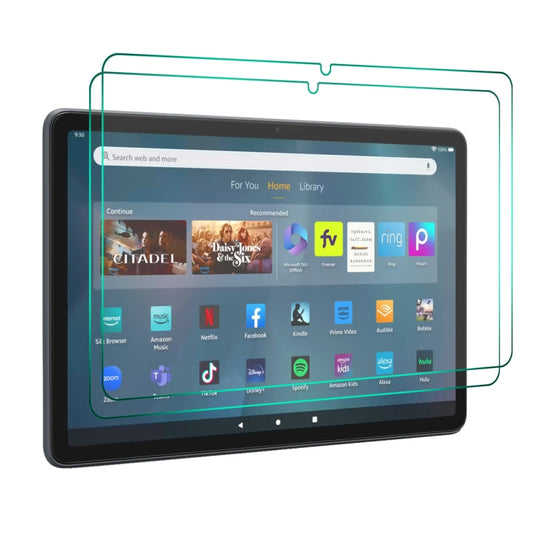 For Amazon Fire Max 11 2023 2pcs ENKAY Hat-Prince 0.33mm Explosion-proof Tempered Glass Film