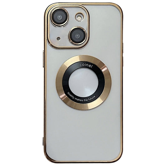 For iPhone 14 Plus Electroplating Magsafe TPU Phone Case(Golden) - iPhone 14 Plus Cases by buy2fix | Online Shopping UK | buy2fix