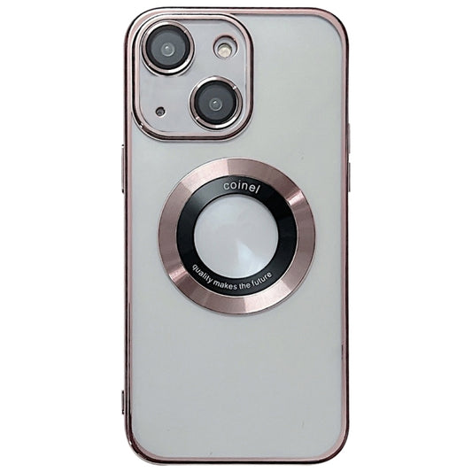 For iPhone 14 Plus Electroplating Magsafe TPU Phone Case(Rose) - iPhone 14 Plus Cases by buy2fix | Online Shopping UK | buy2fix