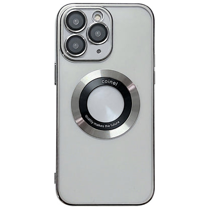For iPhone 11 Pro Max Electroplating Magsafe TPU Phone Case(Silvery) - iPhone 11 Pro Max Cases by buy2fix | Online Shopping UK | buy2fix