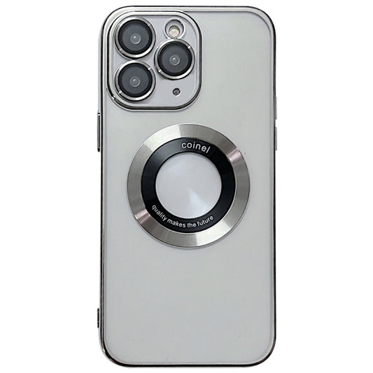 For iPhone 11 Pro Max Electroplating Magsafe TPU Phone Case(Silvery) - iPhone 11 Pro Max Cases by buy2fix | Online Shopping UK | buy2fix