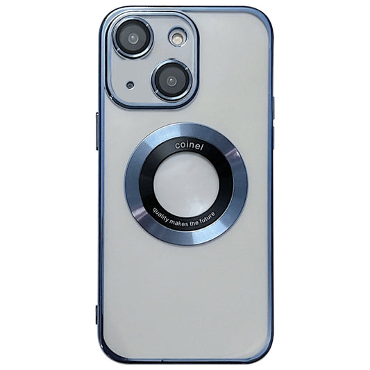 For iPhone 15 Electroplating Magsafe TPU Phone Case(Blue) - iPhone 15 Cases by buy2fix | Online Shopping UK | buy2fix