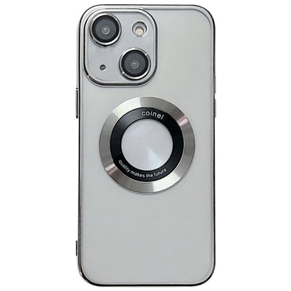 For iPhone 15 Electroplating Magsafe TPU Phone Case(Silvery) - iPhone 15 Cases by buy2fix | Online Shopping UK | buy2fix