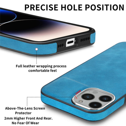 For iPhone 14 Pro Max Skin-Feel Electroplating TPU Shockproof Phone Case(Blue) - iPhone 14 Pro Max Cases by buy2fix | Online Shopping UK | buy2fix
