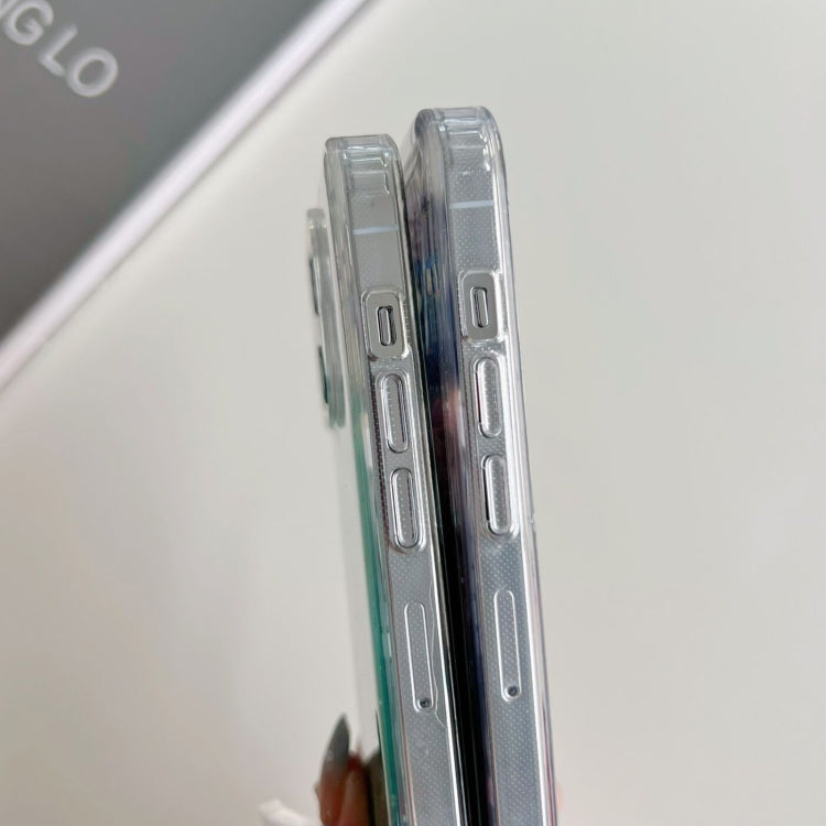 For iPhone 11 Glitter MagSafe Hybrid Clear TPU Phone Case(Green) - iPhone 11 Cases by buy2fix | Online Shopping UK | buy2fix